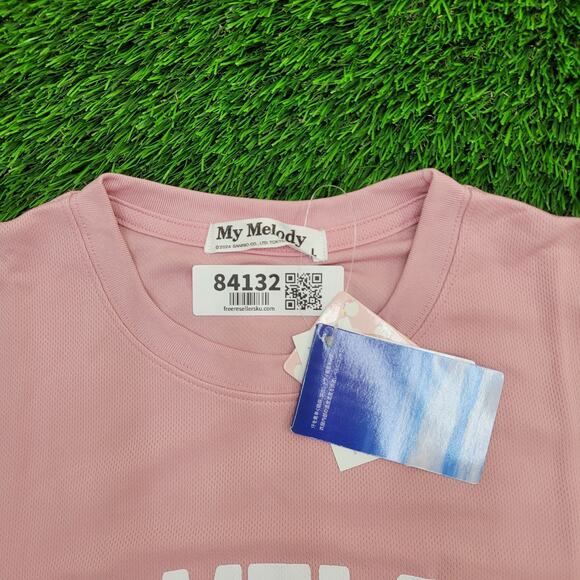 My-Melody Bunny Shirt Womens M/L 19x25 Pink Sanrio Polyester - Picture 9 of 13